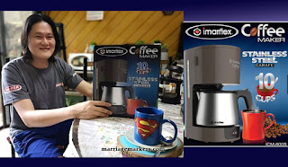 Imarflex Coffee Maker with Stainless Steel Carafe - coffee pot - brewed coffee - black coffee - morning coffee - caffeinated couple - daddy blogger