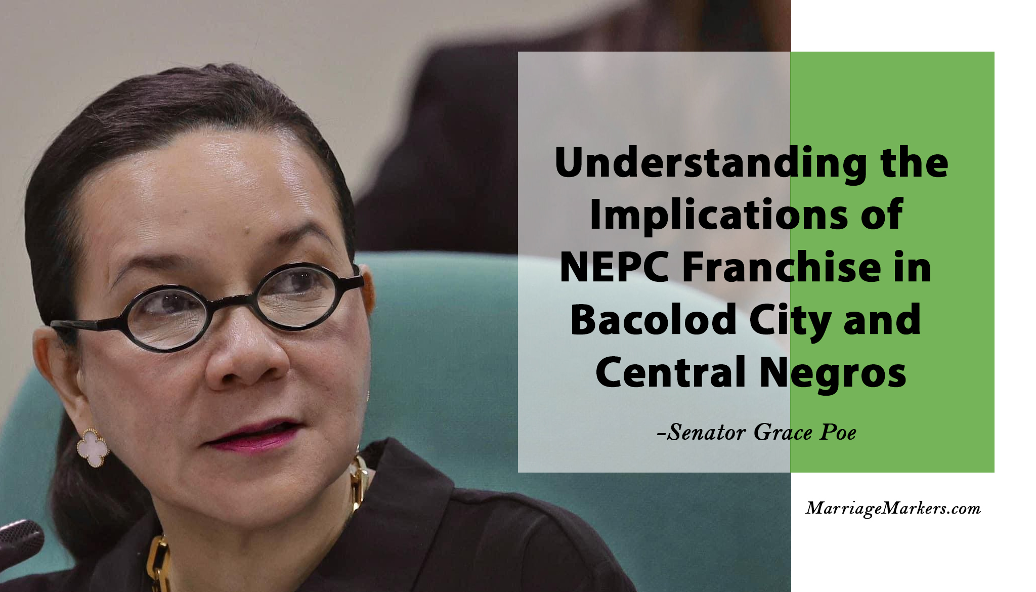 Sen Grace Poe - CENECO employees - NEPC employment - Senate hearing -Bacolod City - Philippines - quote on development